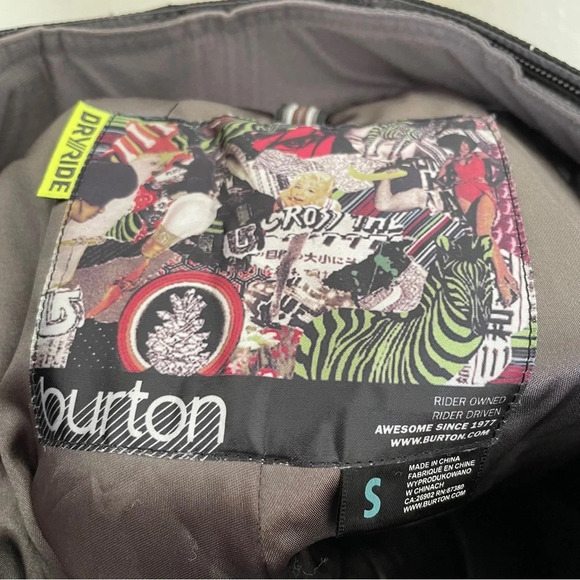 Burton window pane print snow pants Sz S - Picture 10 of 11